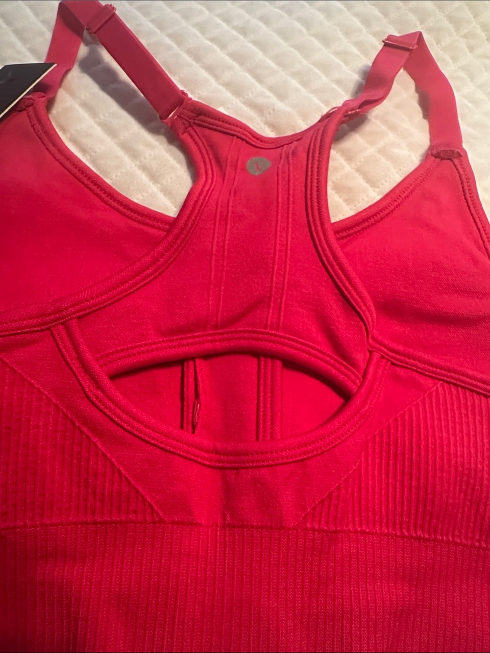 Velocity Front-Zip Sports Bra - Red - Picture 5 of 5